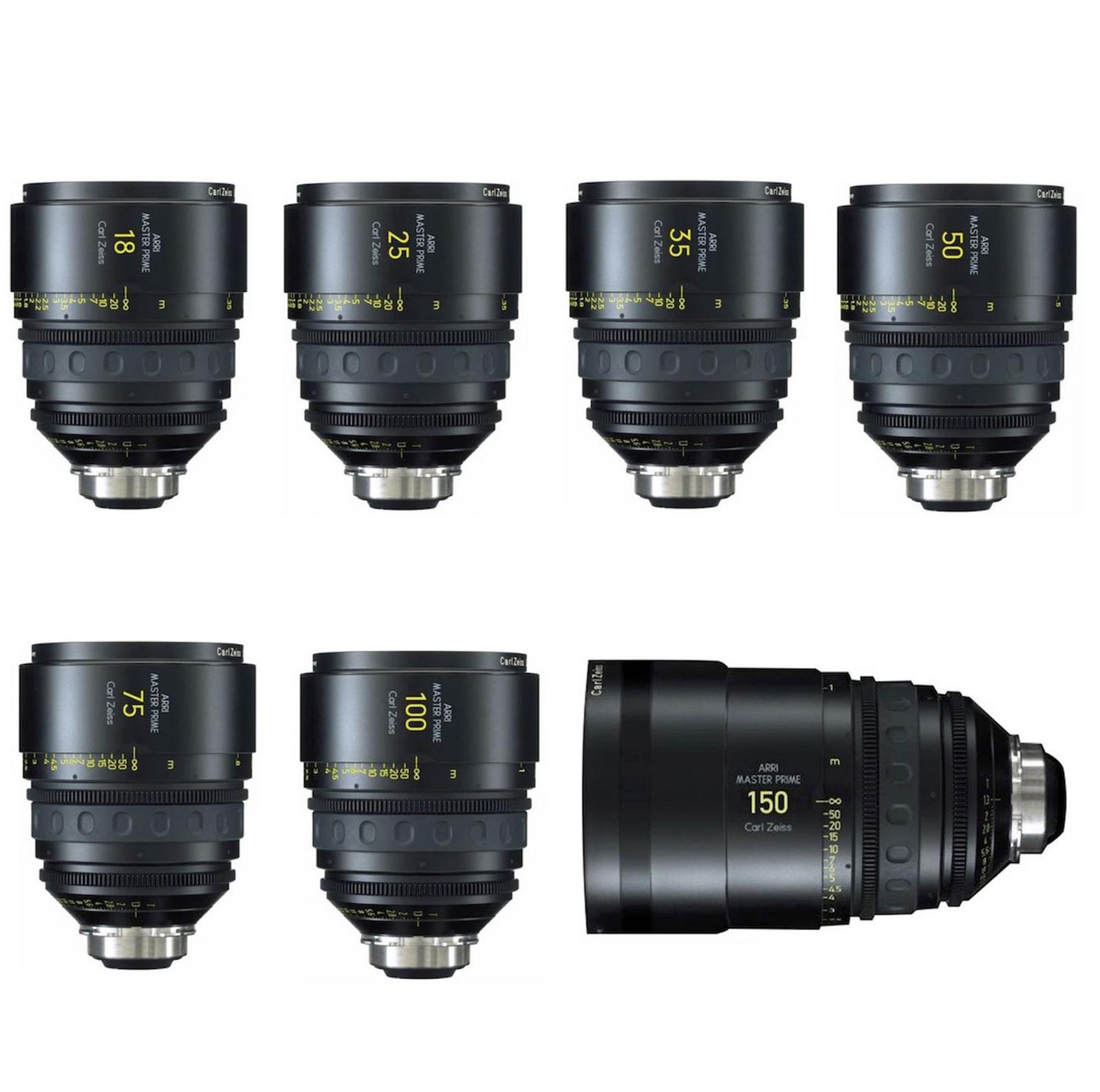 ARRI/ZEISS MASTER PRIME  7-LENSES SET-T1.3