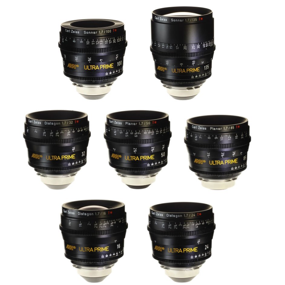 ARRI/ZEISS ULTRA PRIME  7-LENSES  SET-T1.9