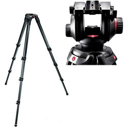 Manfrotto Head 504HD with 535 MPRO Tripod