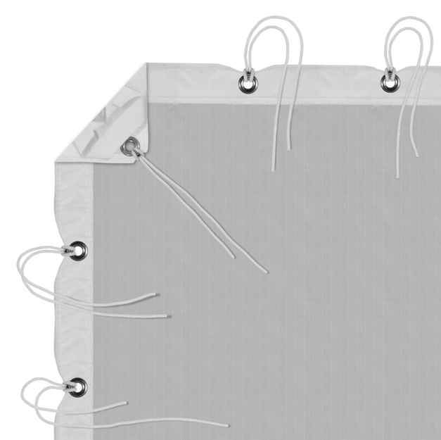 Silent 1/4 Grid Cloth – OverHead Butterfly- 12’x12′ (4x4m)